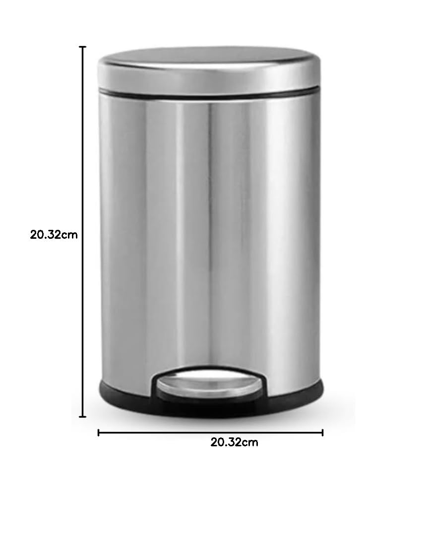 Mumma's LIFE 5L Dustbin for Bathroom with Lid – Stainless Steel
